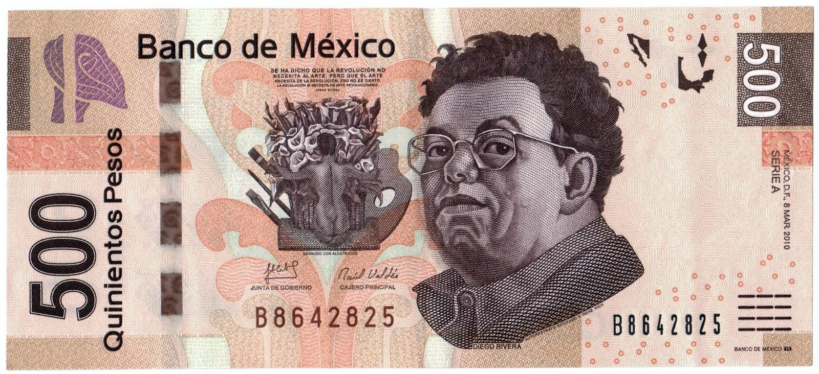 Billete Mexicano De 500 Pesos Entre Los Más Bellos A Nivel Mundial 0911